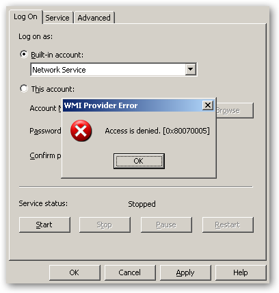 installable isam error access fix